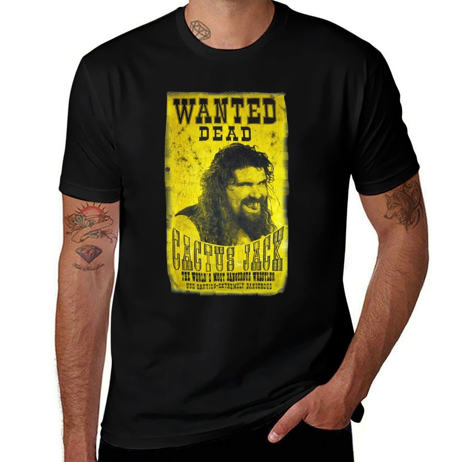 Cactus Jack Tee - Cactus Jack affiche T-Shirt essentiel noir